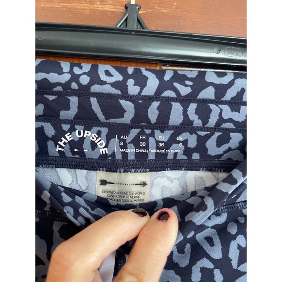 The Upside animal print racing stripe leggings size 6 - Picture 3 of 6